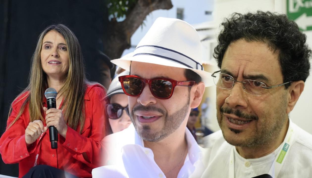 Paloma Valencia, Abelardo De la Espriella y Iván Cepeda. 