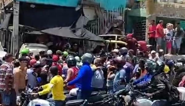 Lugar donde se perpetró el ataque sicarial. 