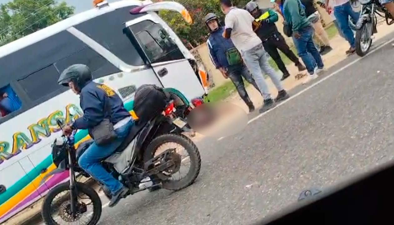 Lugar del accidente. 