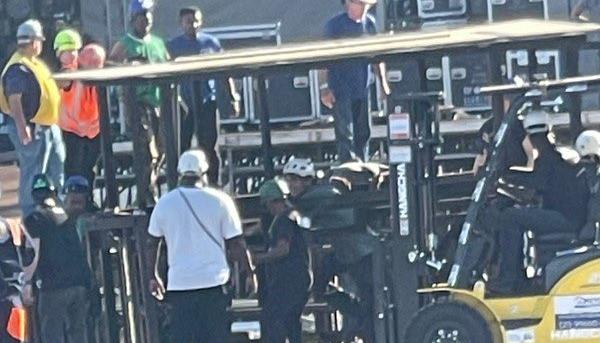 Lugar donde se hará el concierto en Río de Janeiro.