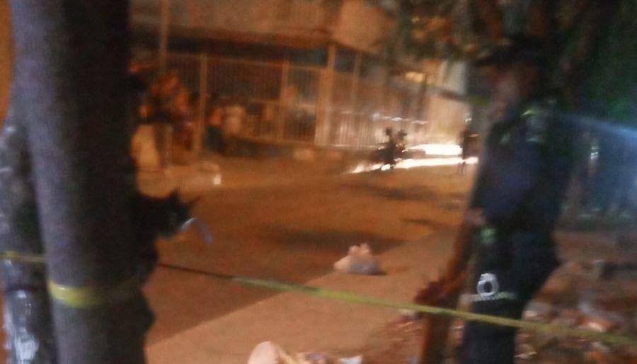 Lugar donde sucedió el homicidio en Los Almendros.