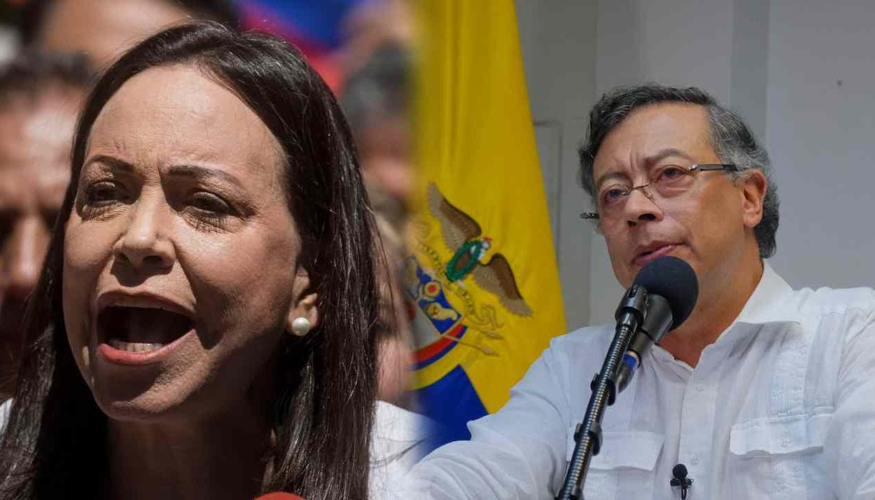 María Corina Machado y Gustavo Petro.