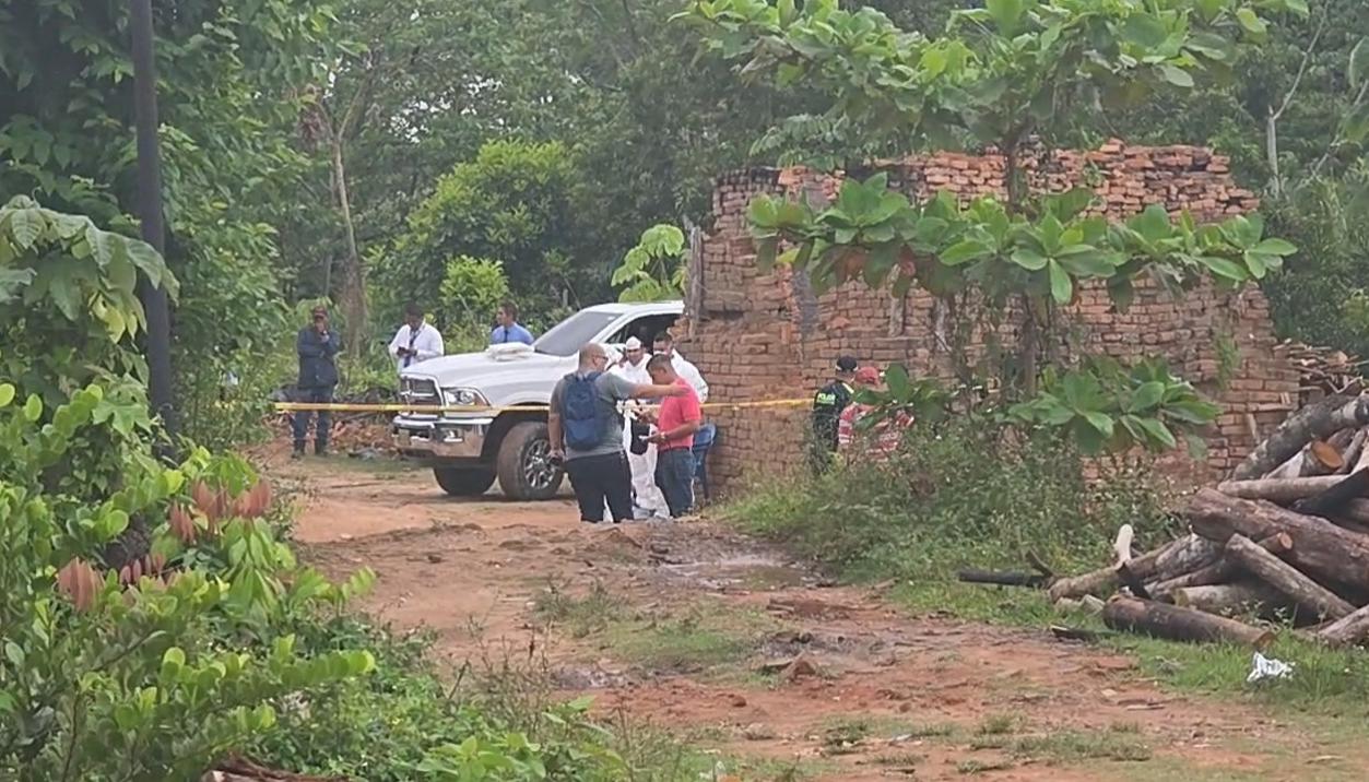 Lugar de la masacre. 