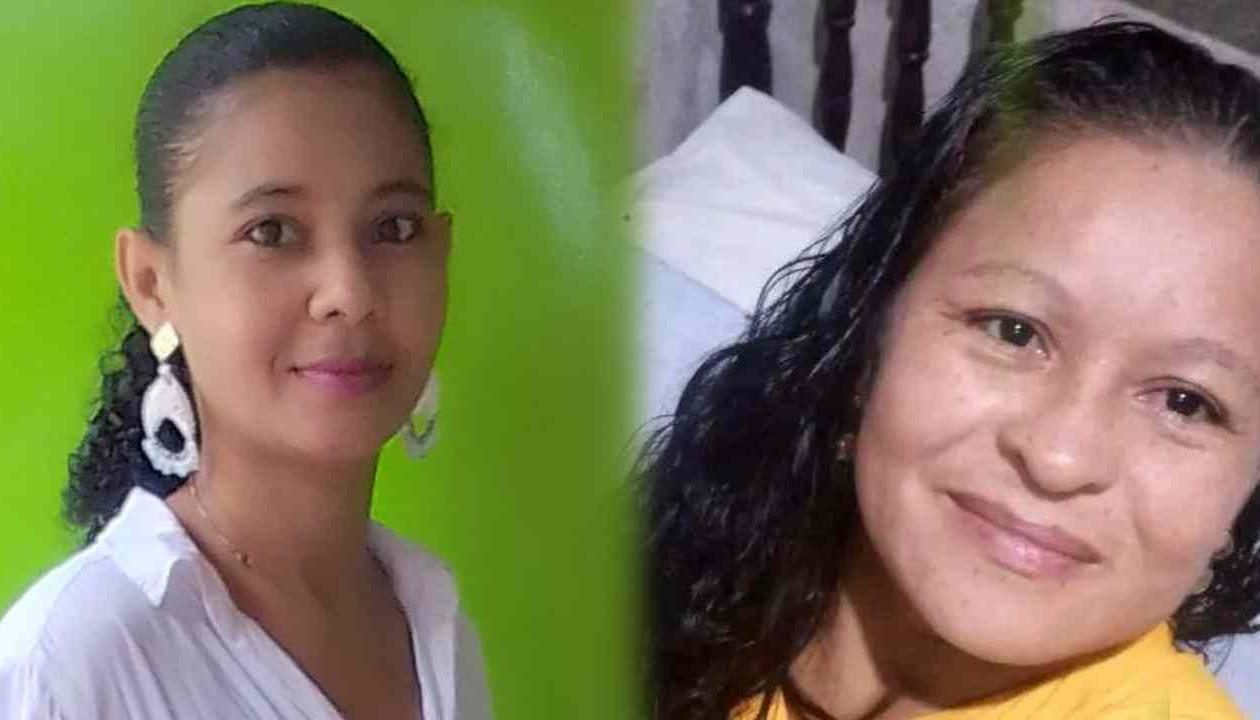 Evilena María Ortiz Mendoza y Luz Elena Carrillo Orellana, dos mujeres asesinadas este mes en el Atlántico.