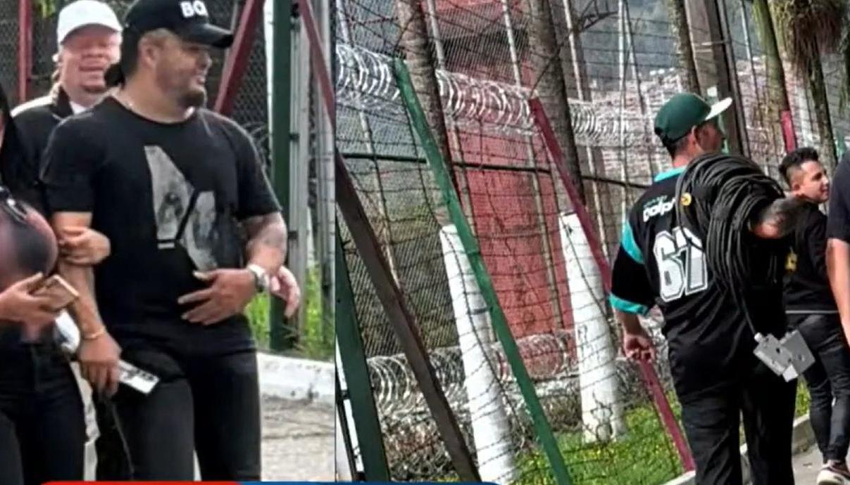 Nelson Velásquez e integrantes de su agrupación.