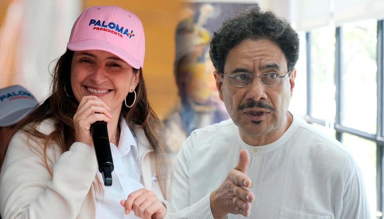 Paloma Valencia e Iván Cepeda, candidatos a la Presidencia. 
