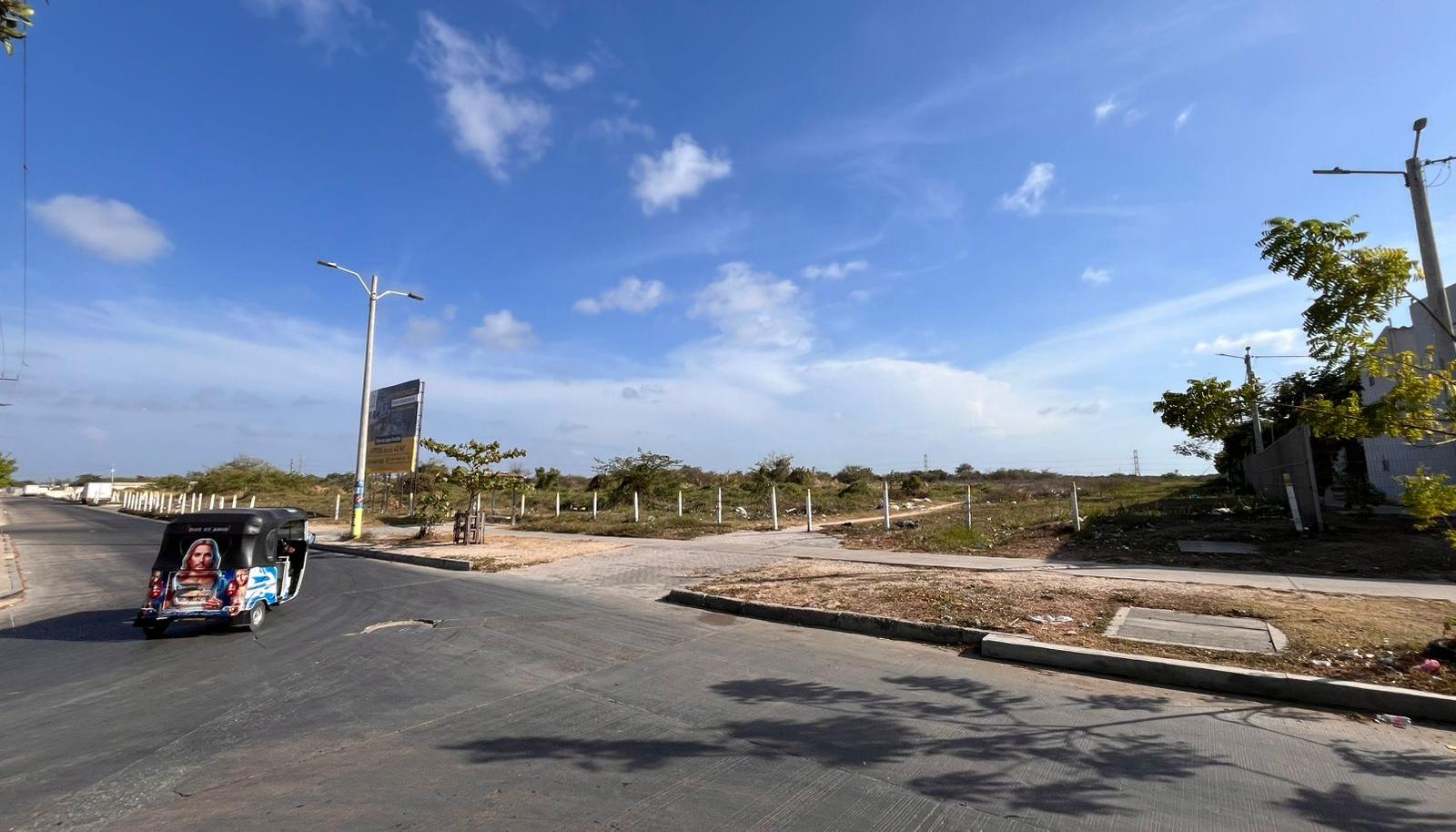 Paradero de buses donde se registran los atracos. 