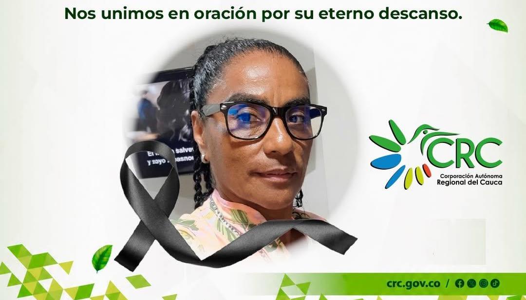 Patricia Mosquera, la lideresa social muerta en el atentado terrorista. 