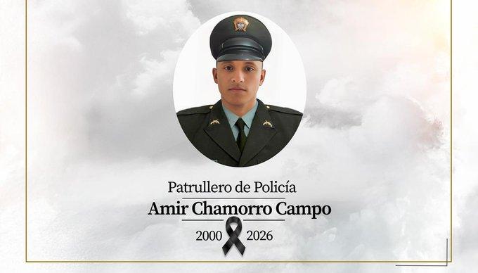 Patrullero de la Policía Nacional, Amir Chamorro Campo. 