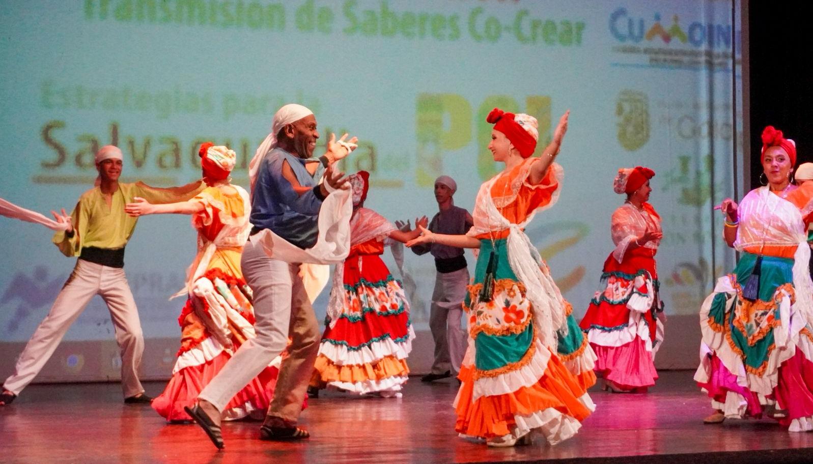 Presentación folclórica de Venezuela.