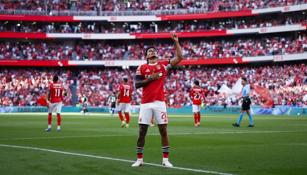 La celebración del colombiano Richard Ríos.