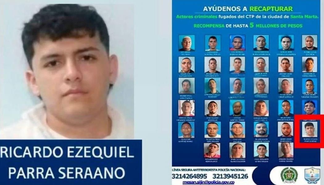 Ricardo Ezequiel Parra Serrano, estaba en el cartel publicado por la Policía