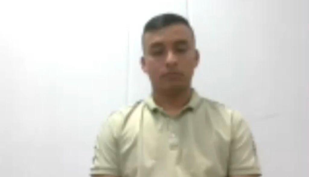 El teniente del Ejército, Leider Ortiz Ortiz.