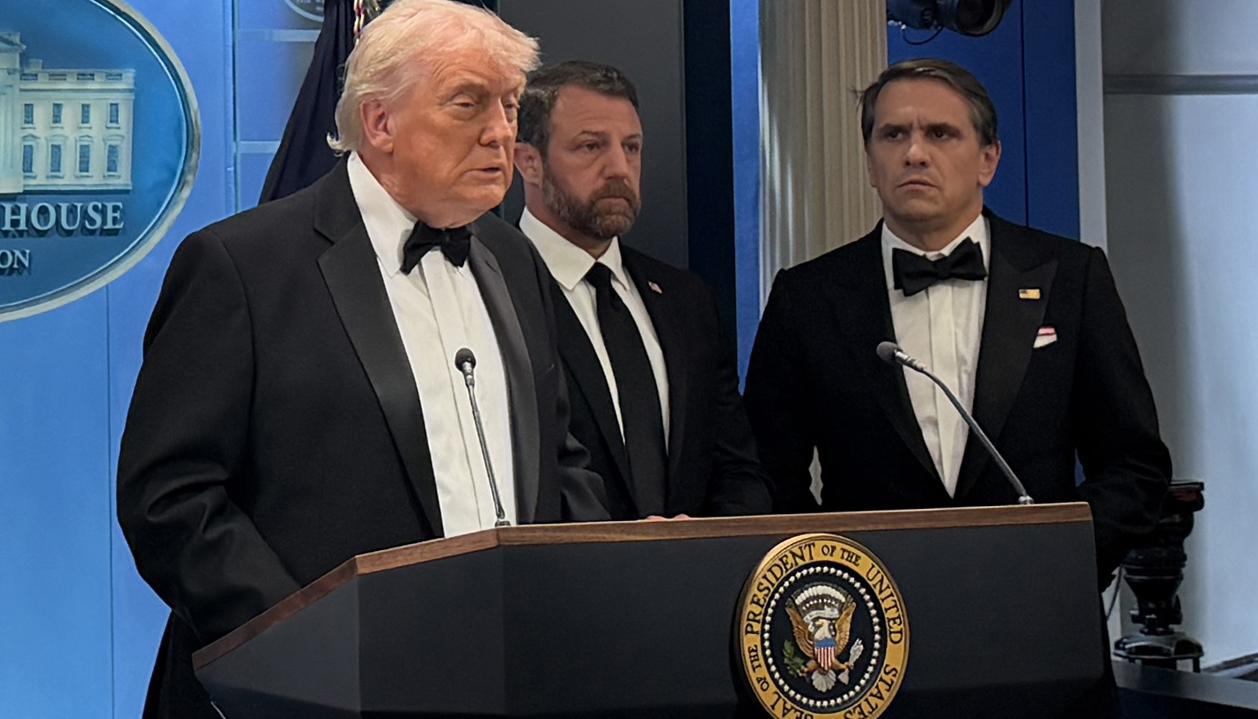 El presidente de Estados Unidos, Donald Trump, tras el atentado.