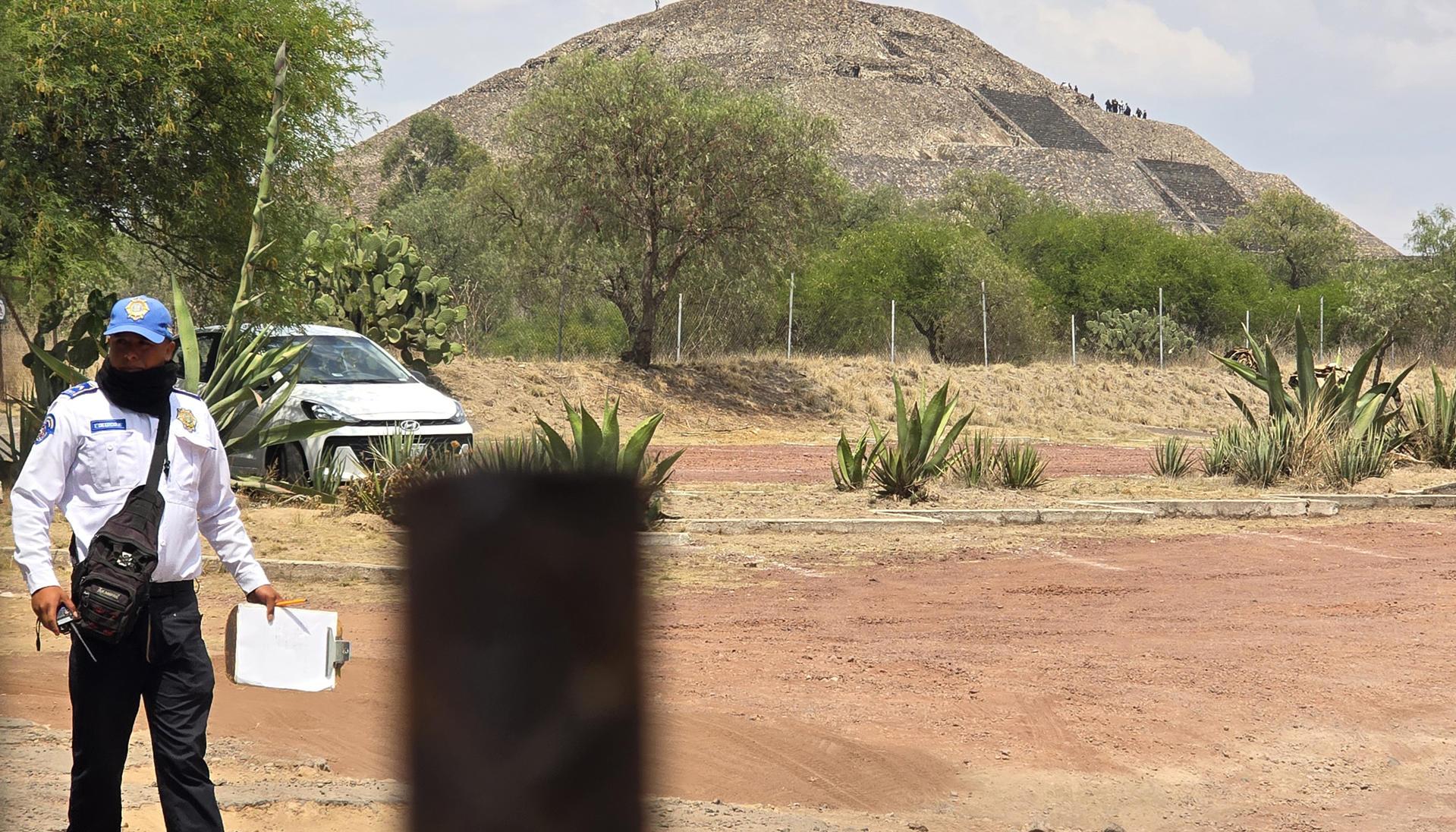 Zona arqueológica de Teotihuacán, donde se registró un ataque con arma de fuego este lunes