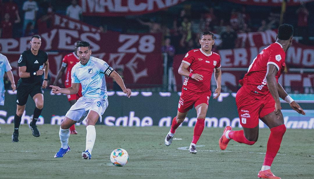 Falcao García durante el partido contra América.