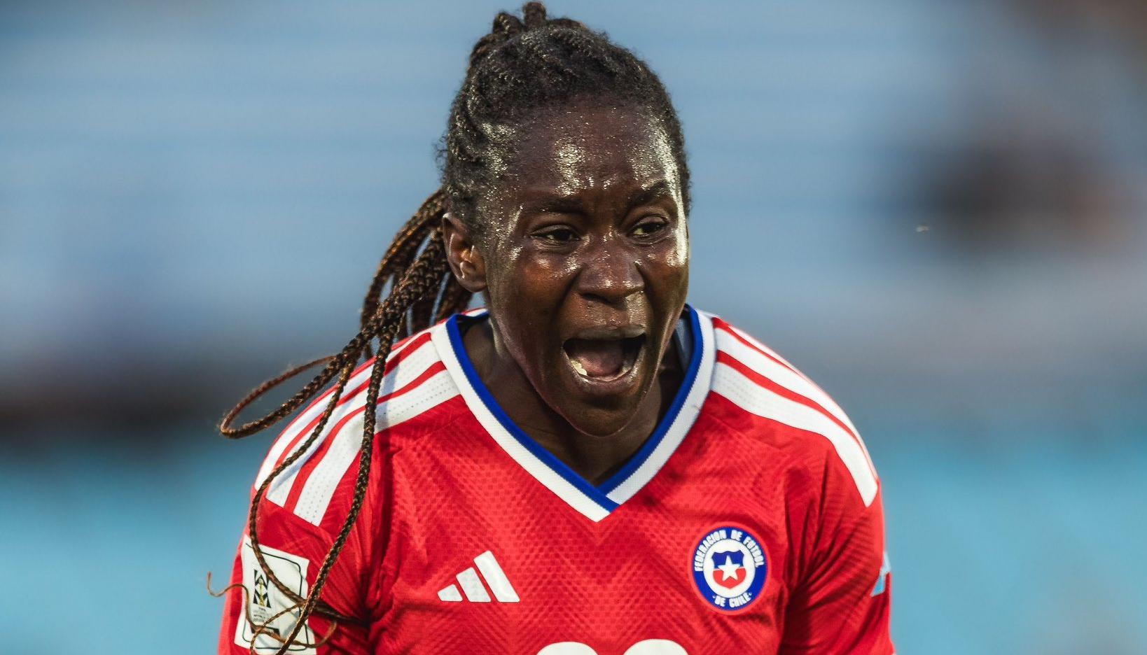 Mary Vásquez, jugadora de la selección chilena de origen colombiano.