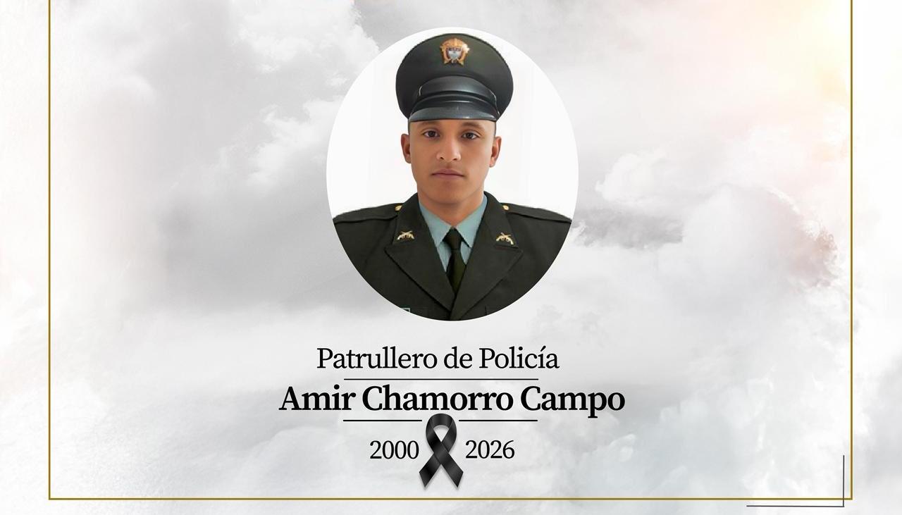 El patrullero Amir Chamorro Campo.