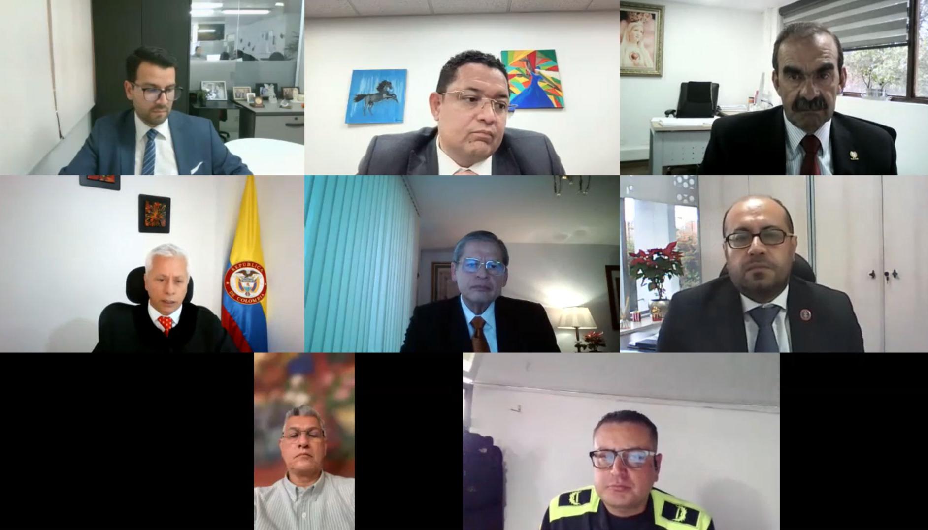 Aspecto de una de las audiencias de la Cortes Suprema contra Rodolfo Palomino. 