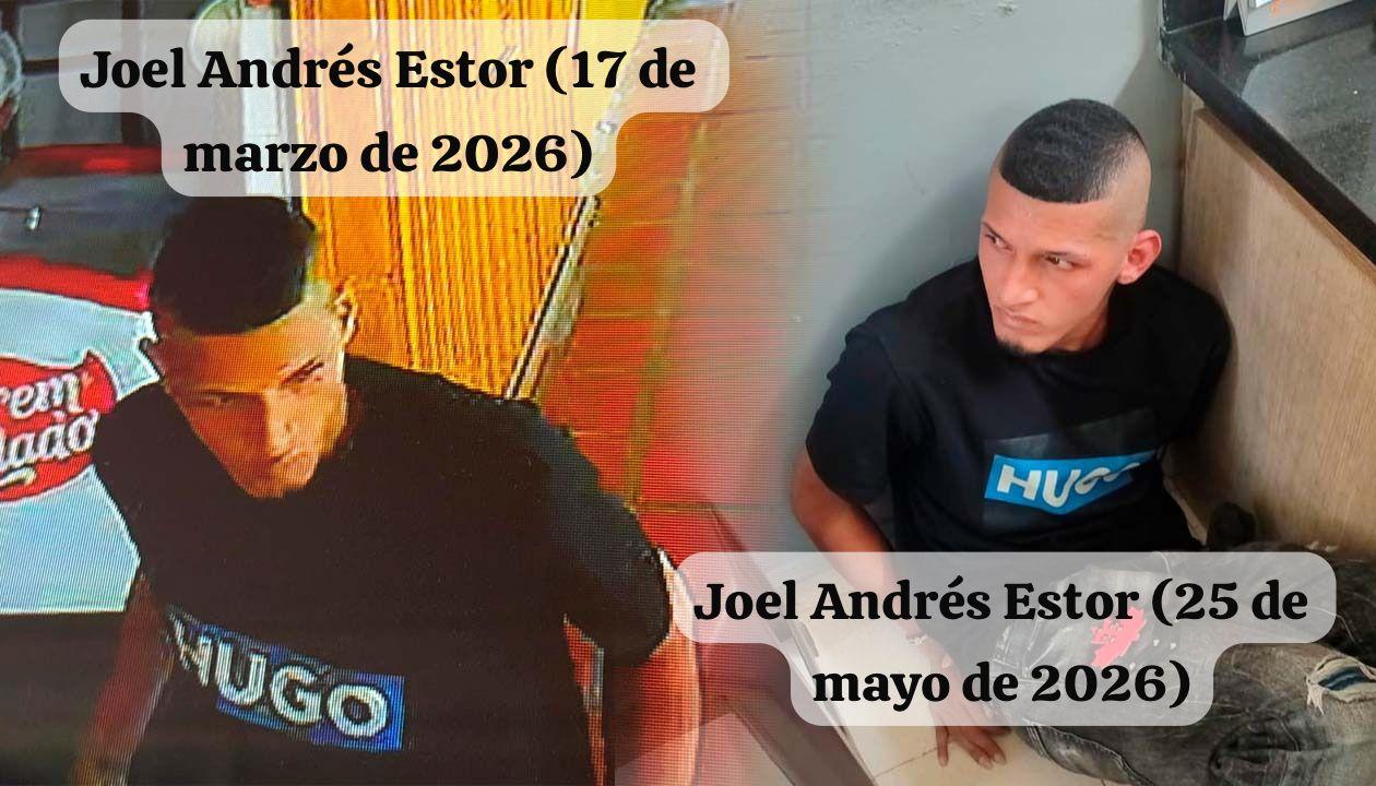 Joel Andrés Estor Gómez, uno de los capturados