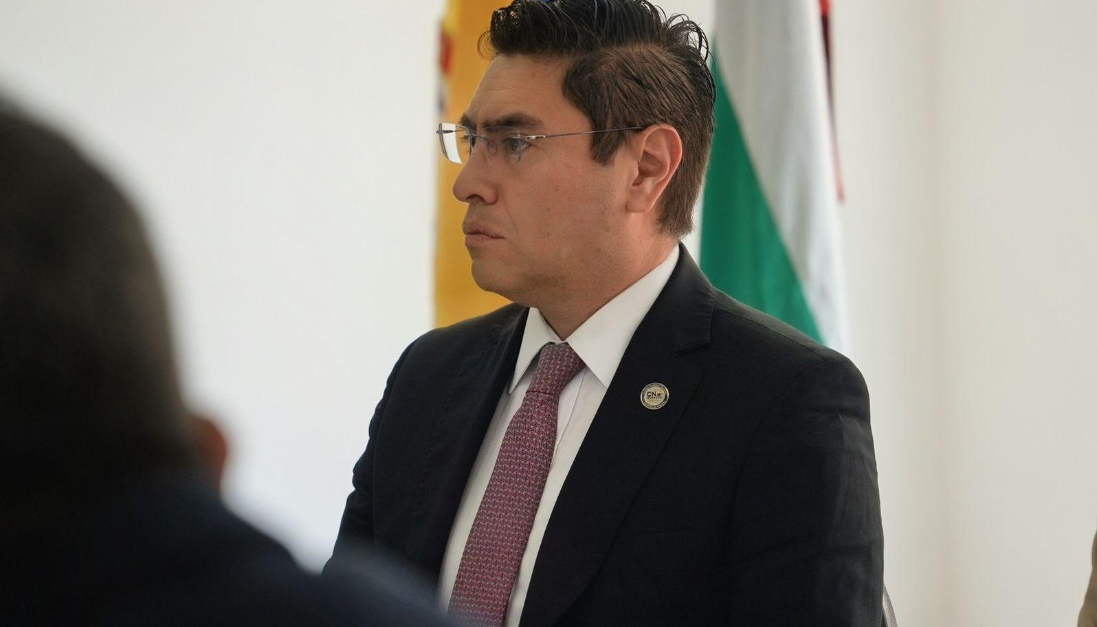 El magistrado Cristian Quiroz, presidente del CNE.