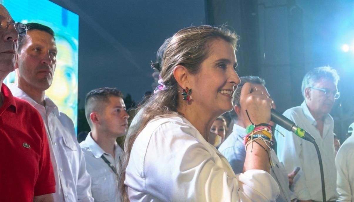 Paloma Valencia en el cierre de campaña.