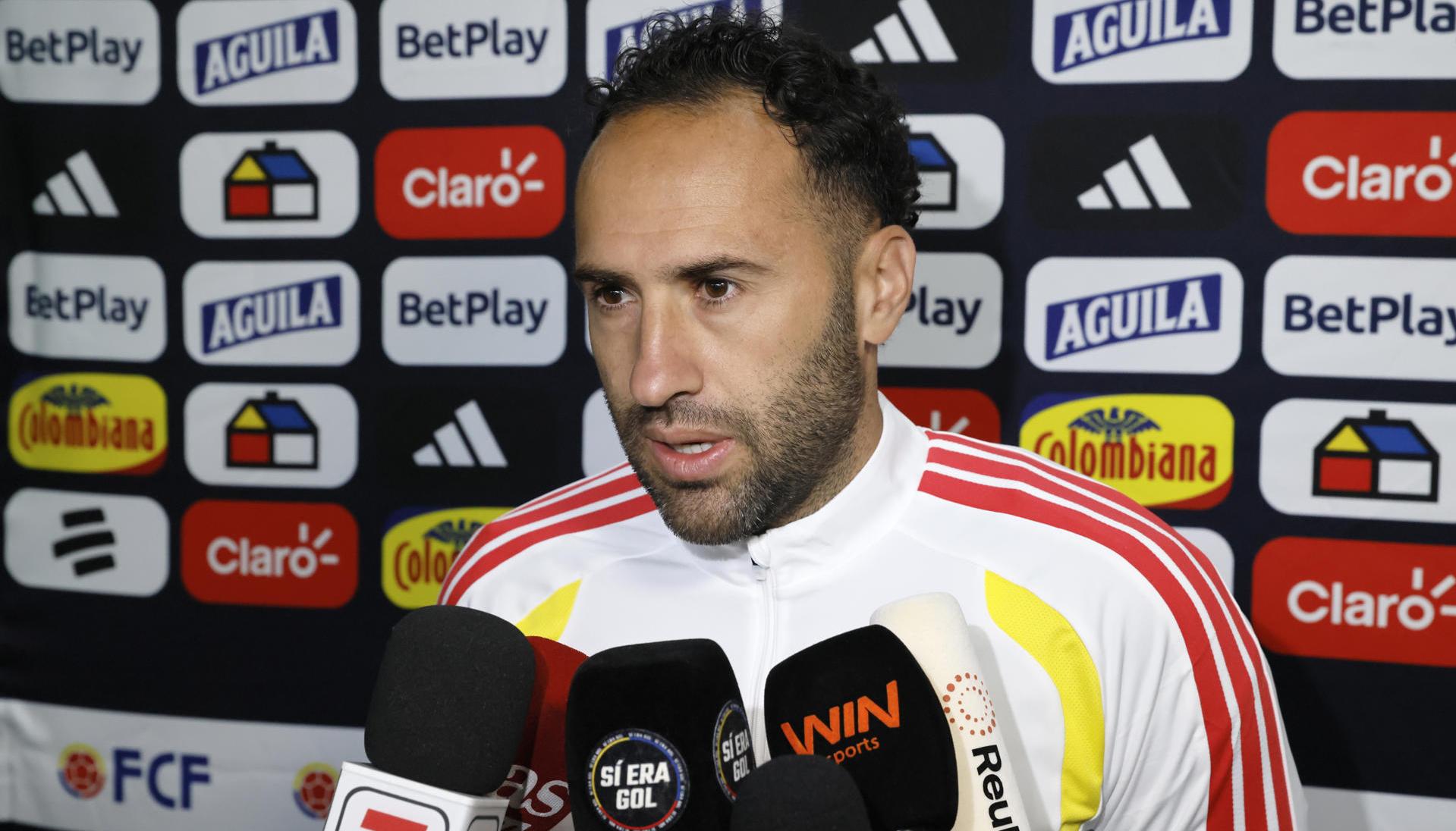 El portero de la selección colombiana de fútbol David Ospina. 