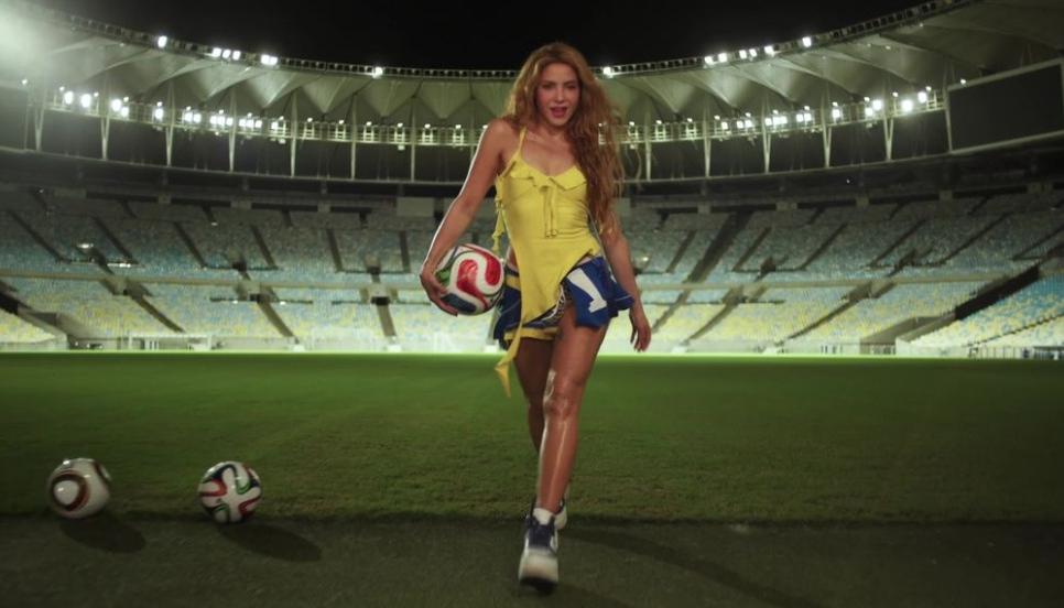 Shakira en el estadio Maracaná, Río de Janeiro. 
