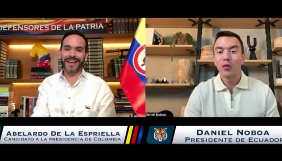 Abelardo De La Espriella y Daniel Noboa