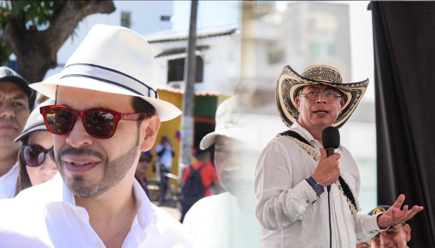 Abelardo De La Espriella y Gustavo Petro.