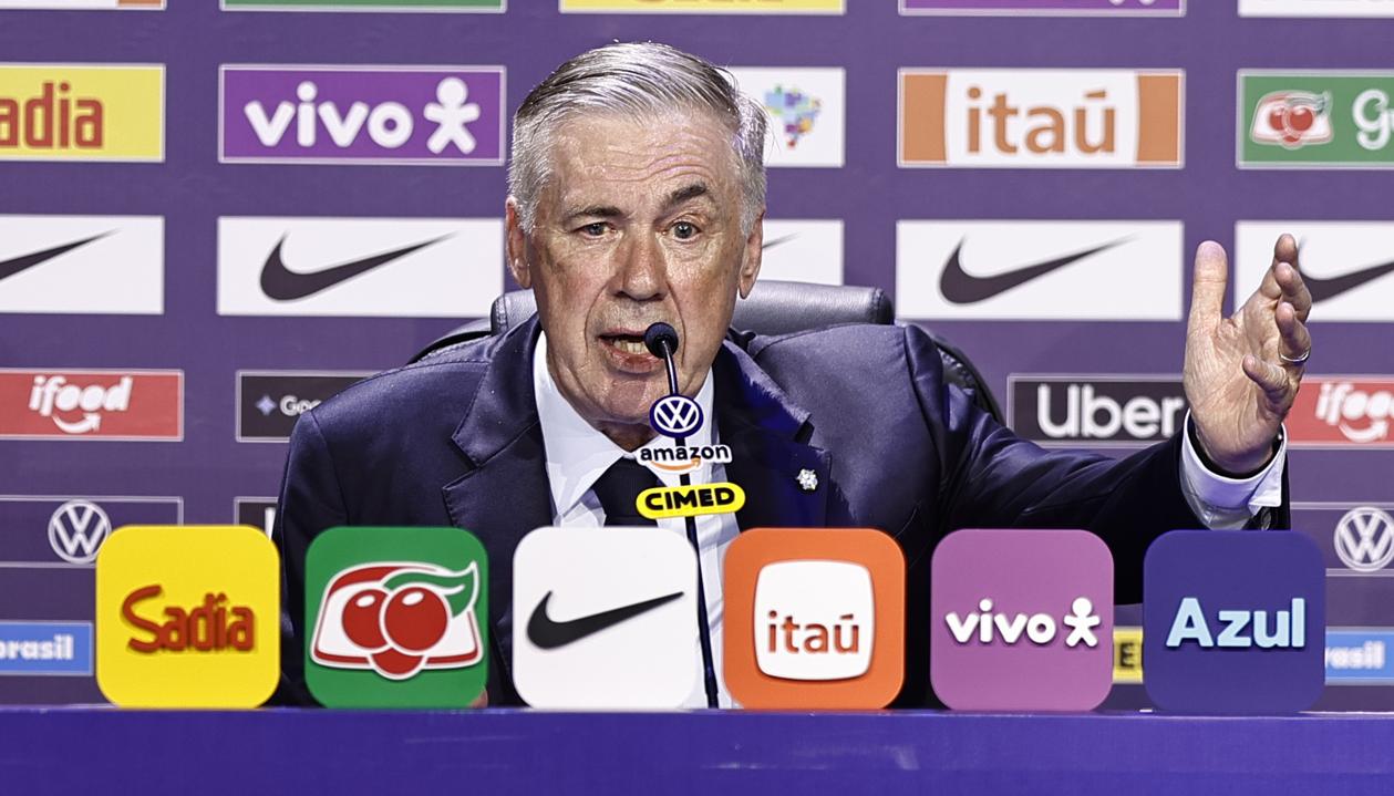 El seleccionador de Brasil, Carlo Ancelotti.