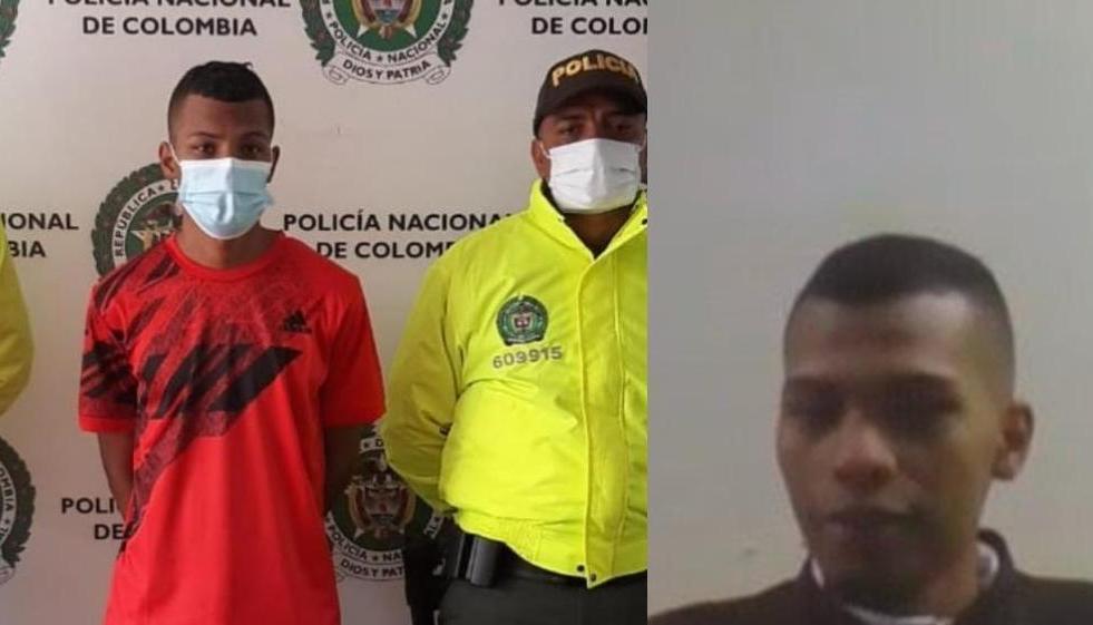 Julio César De la Hoz Román tras ser capturado y participar en las audiencias virtuales. 