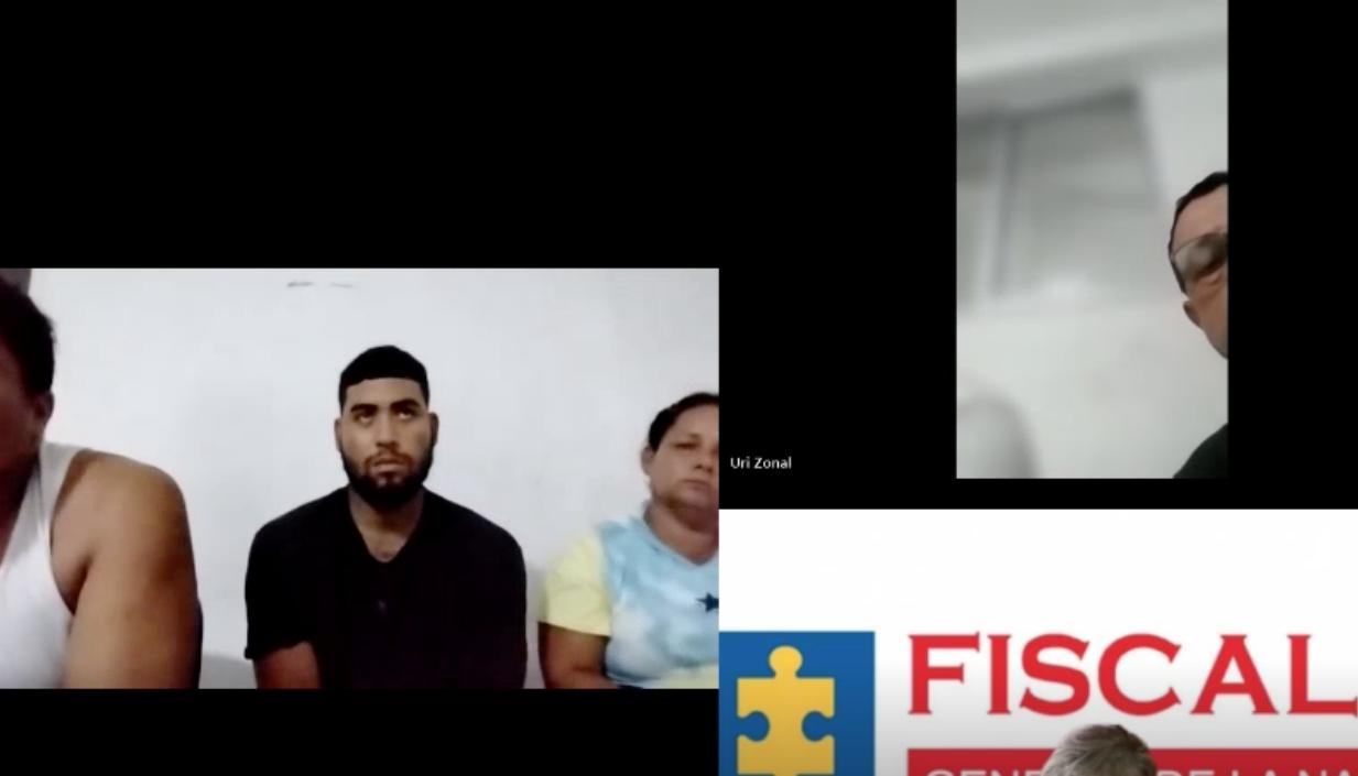 Aspecto de la audiencia virtual de legalización de captura. 