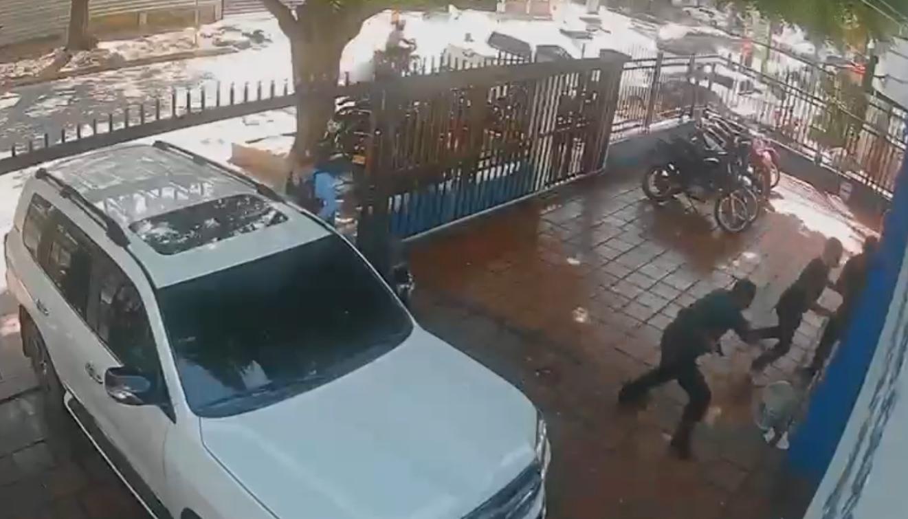 Momento del ataque.