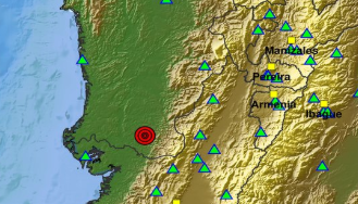 Un sismo de magnitud 5,6 sacudió este jueves la costa del Pacífico colombiano.