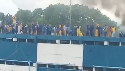 Protesta de los presos. 