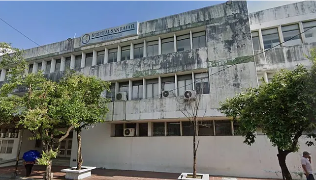 Hospital San Rafael, donde falleció la menor luego de permanecer hospitalizada por la gravedad de las lesiones. 