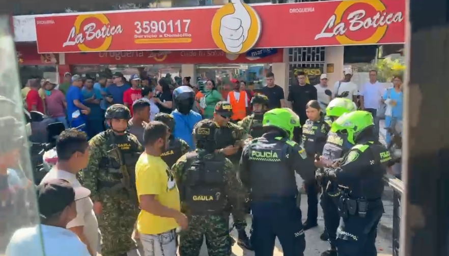 Balacera y capturas en el norte de Barranquilla