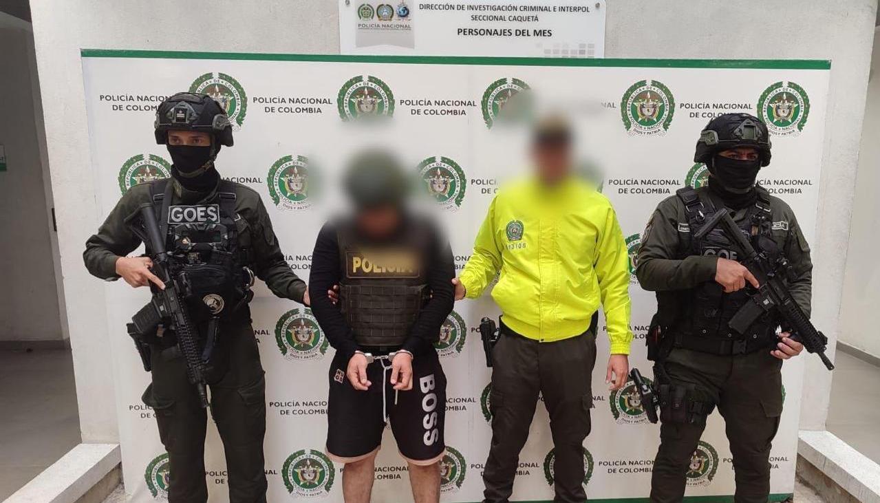 Uno de los capturados tras los operativos. 
