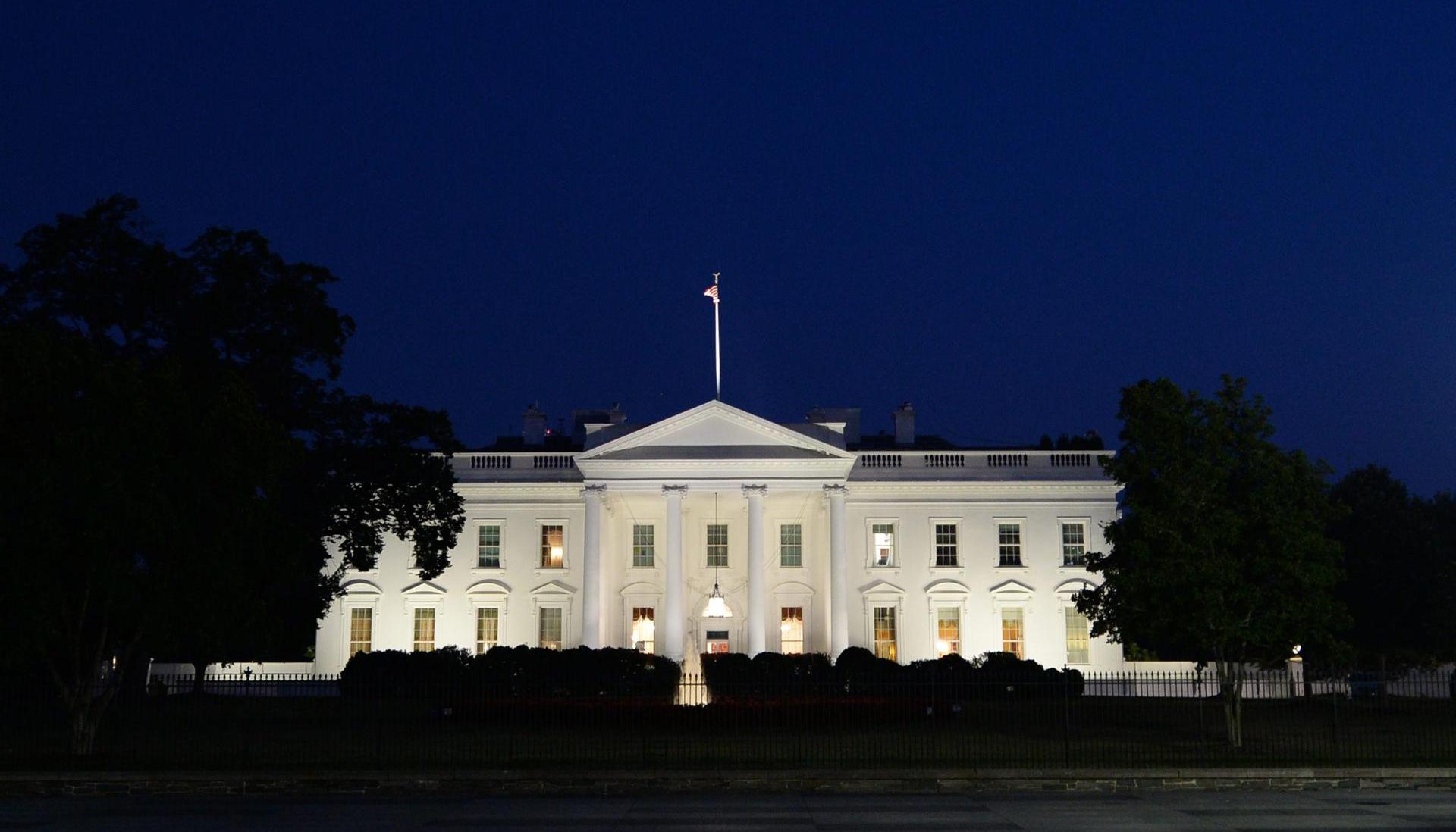 Aspecto de la Casa Blanca. 