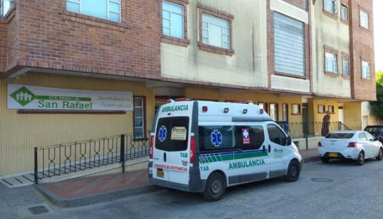 Clínica San Rafael de Sabanalarga, a donde fueron llevadas dos de las víctimas. 
