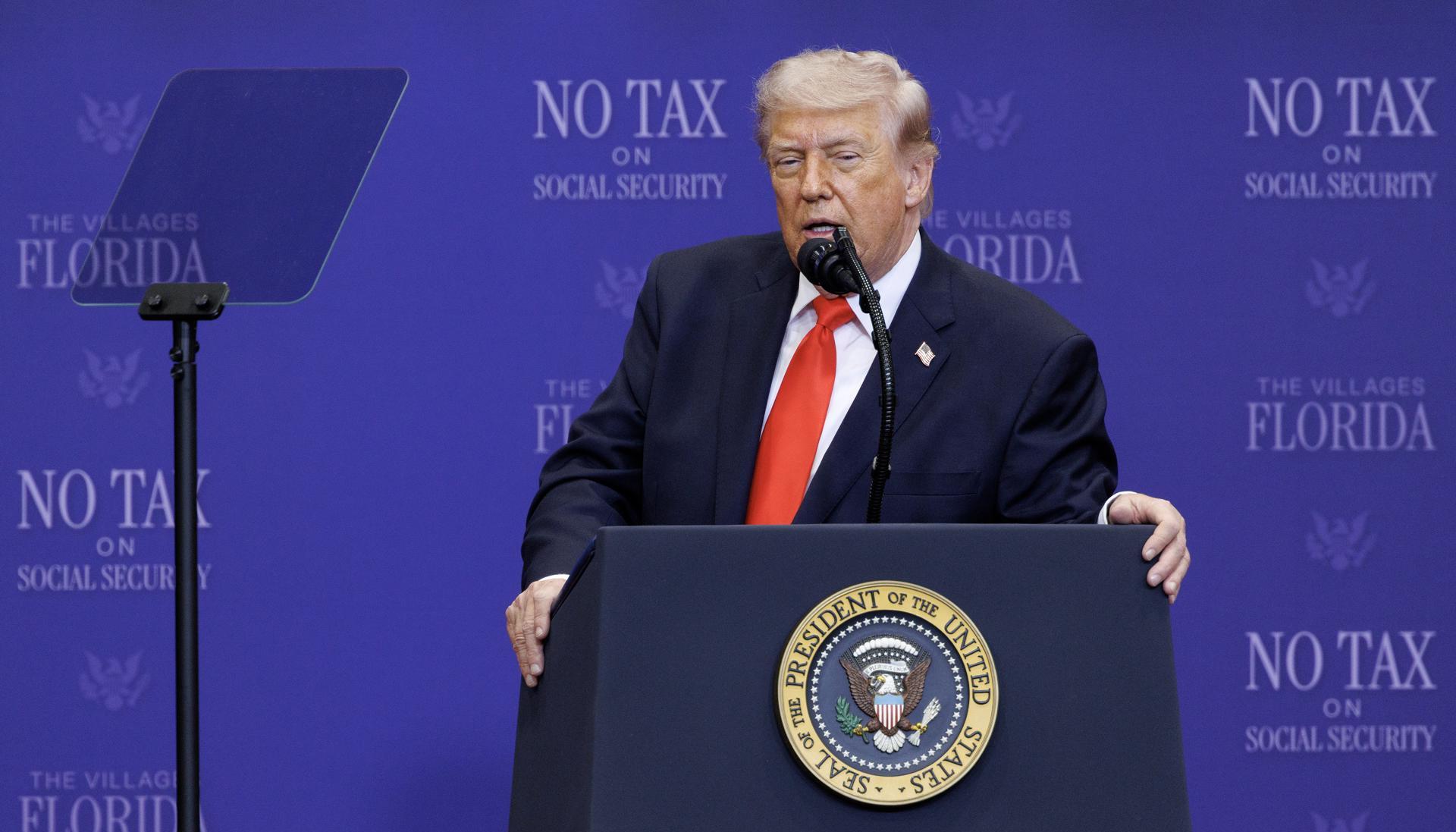 El Presidente de Estados Unidos, Donald Trump.