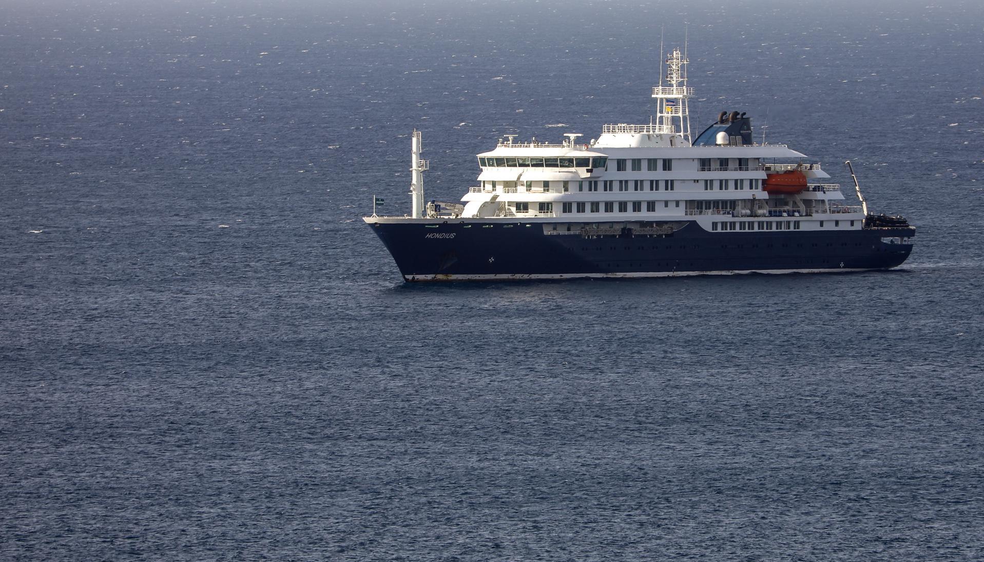 El crucero neerlandés MV Hondius.
