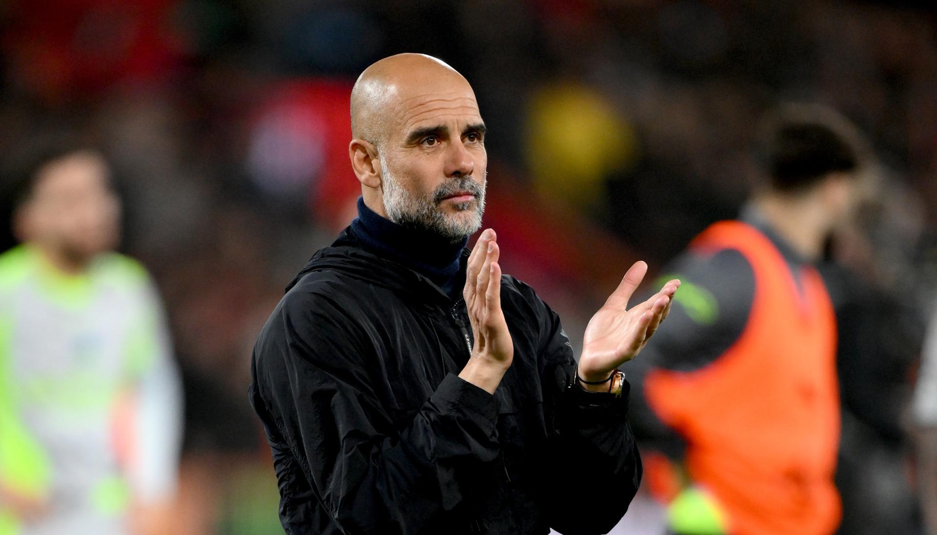 El entrenador del Manchester City, Pep Guardiola.