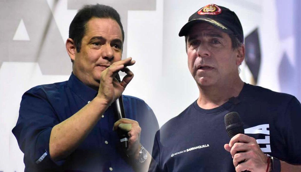 El exvicepresidente Germán Vargas Lleras y el Alcalde de Barranquilla, Alex Char