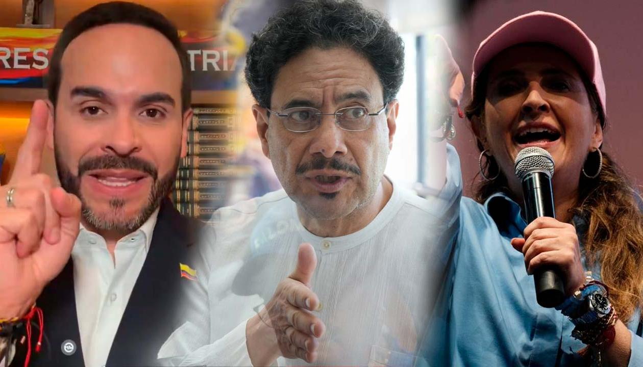 Abelardo De La Espriella, Iván Cepeda y Paloma Valencia