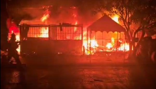 Imagen del incendio.