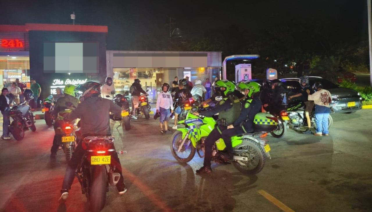 Inmovilización de motocicletas en Puerto Colombia. 
