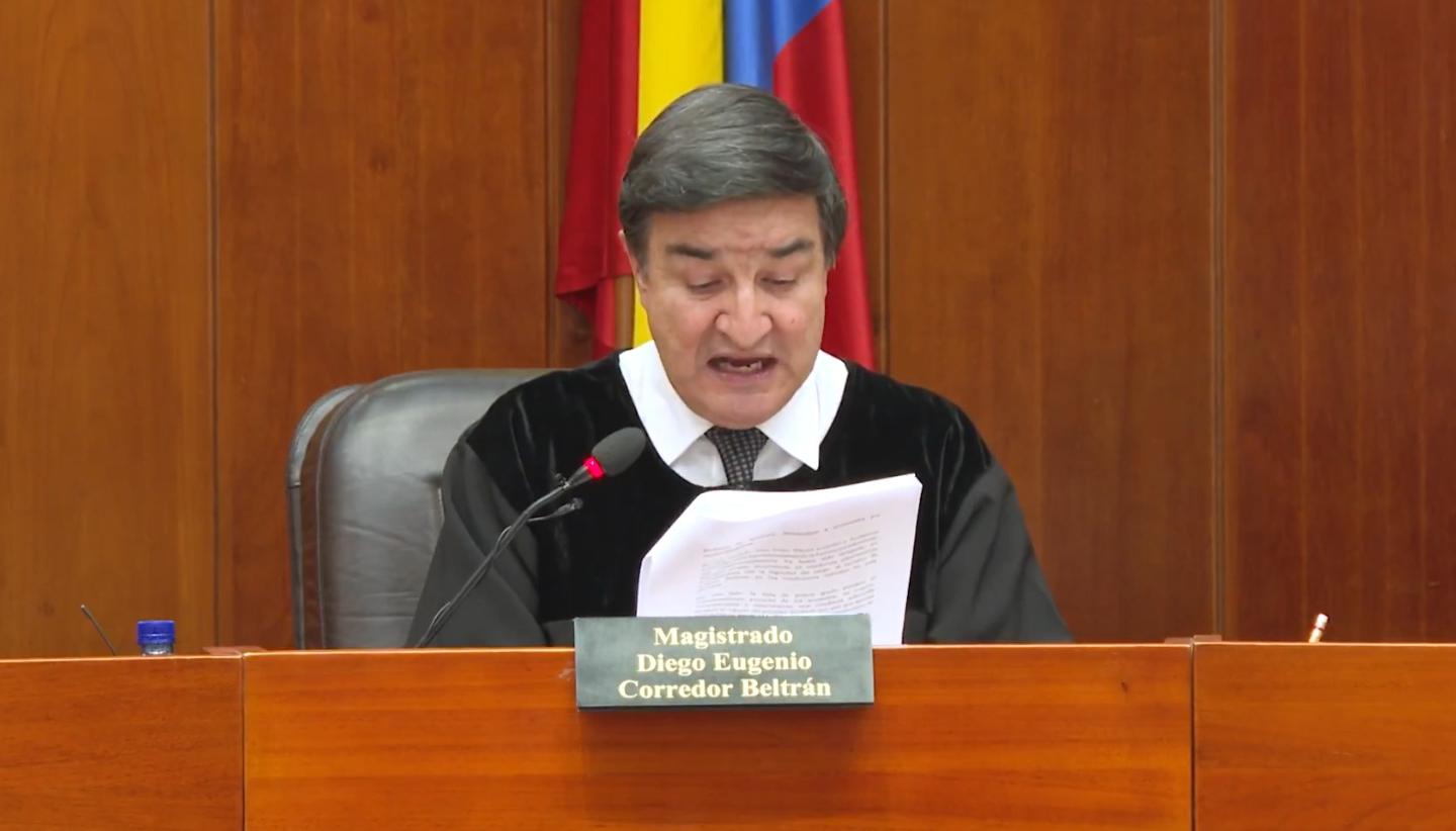 Lectura de la decisión de la Corte Suprema de Justicia.