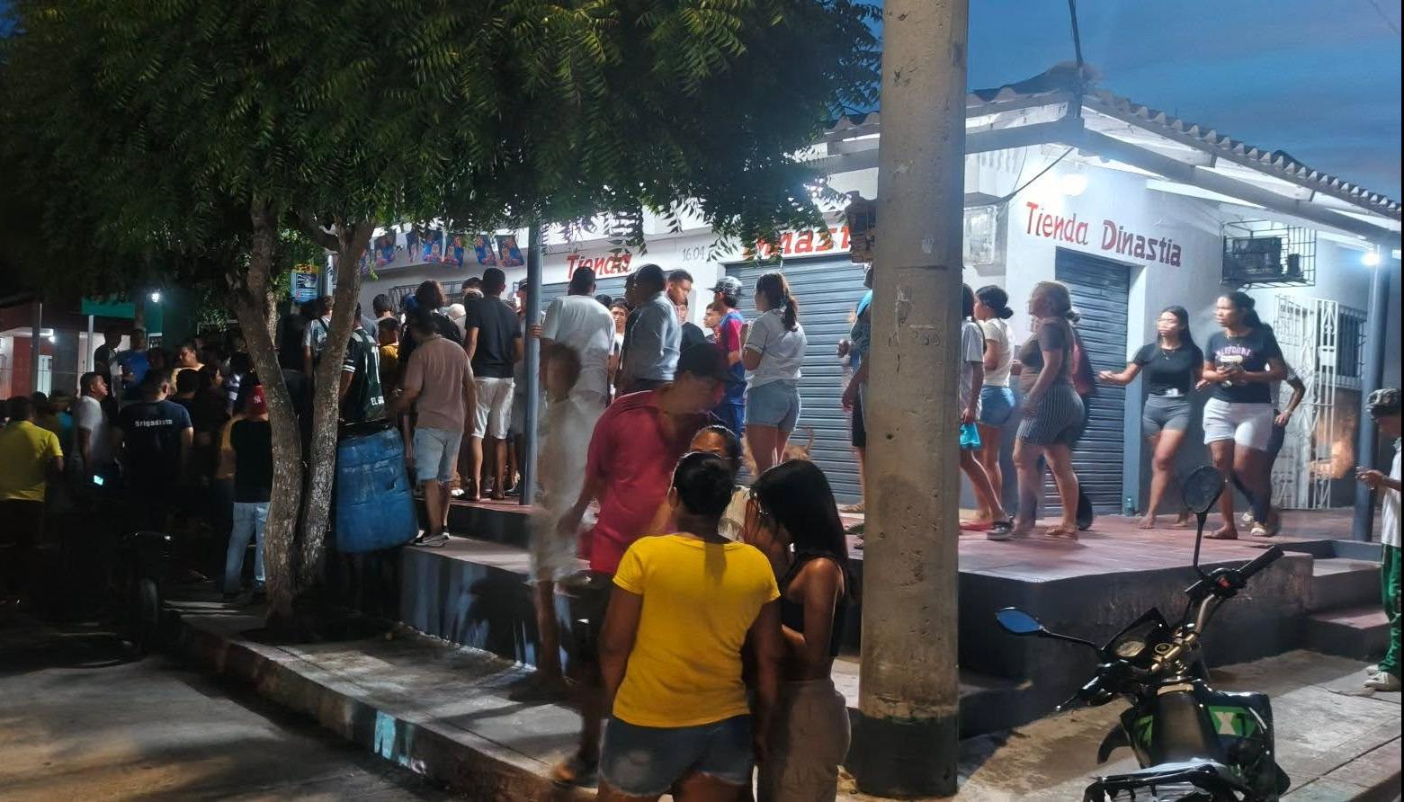 Lugar del atentado en Baranoa